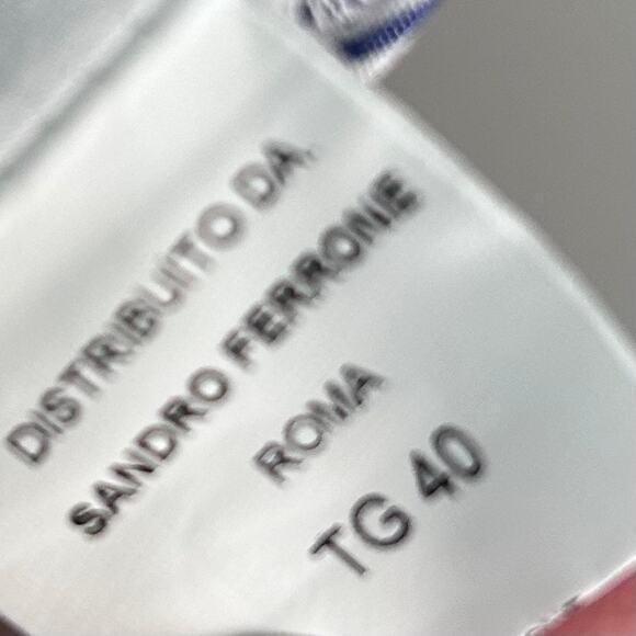 Sandro Ferrone dress IT 40 US small 4 Italy pinstripe seersucker old money‎ maxi - Picture 15 of 16